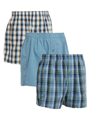 3pk Checked Woven Boxers