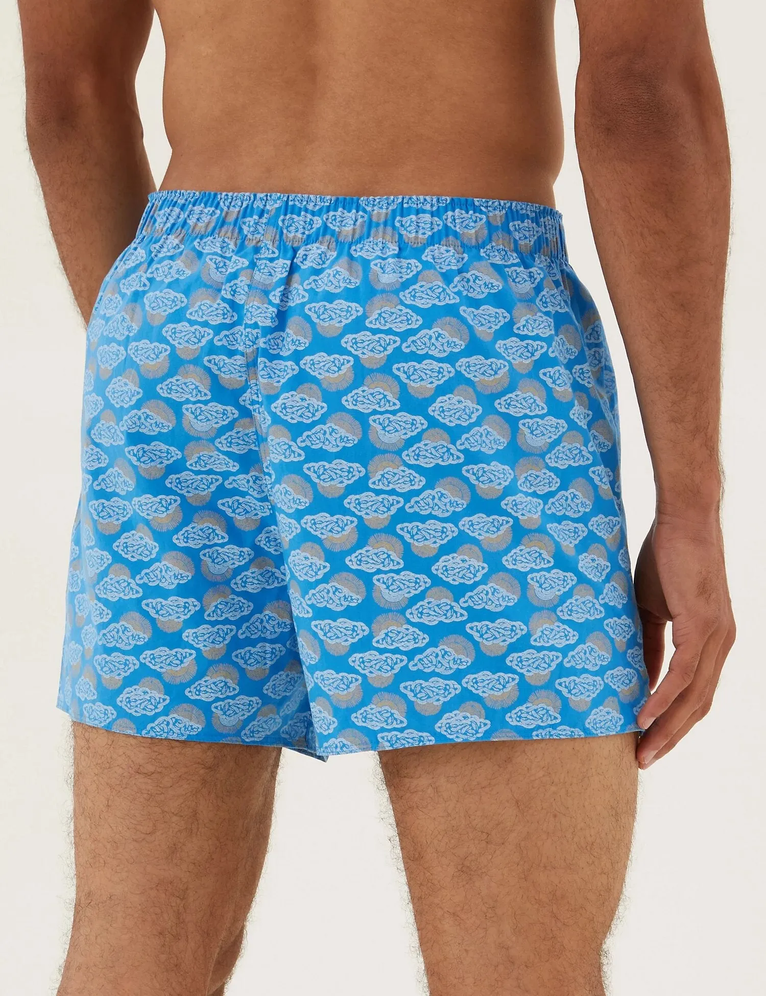 3pk StayNew™ Weather Print Woven Boxers