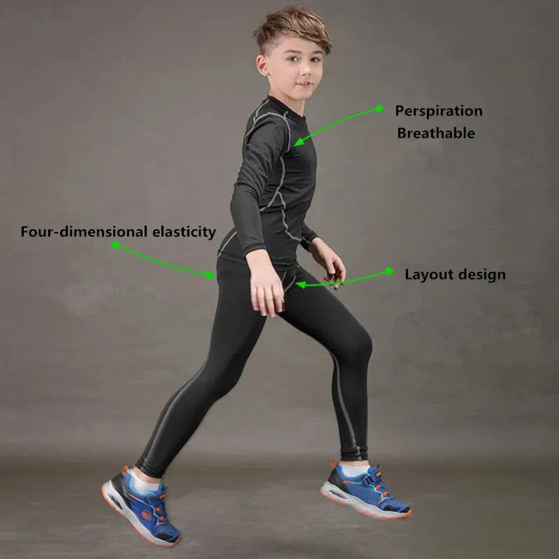 AIANGELAQIN Big Boy Kids Thermal Base Layer