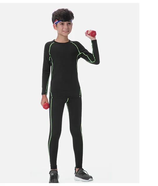 AIANGELAQIN Big Boy Kids Thermal Base Layer
