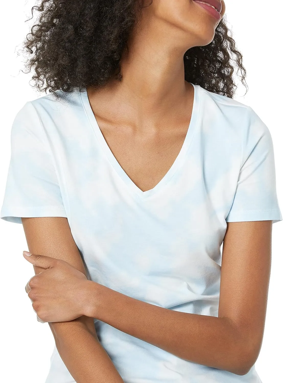 Amazon Essentials Women's Classic-Fit Short-Sleeve V-Neck T-Shirt, Multipacks