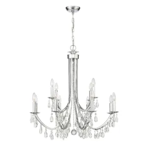 Bridgehampton 12 Light Spectra Crystal Polished Chrome Chandelier