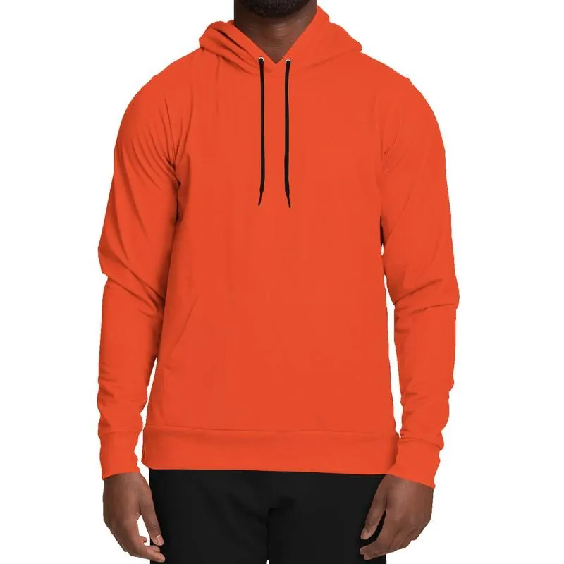 Bright Orange Hoodie | Unisex | with PLUS sizes | Bright Pure Red Orange | C0M88Y100K0