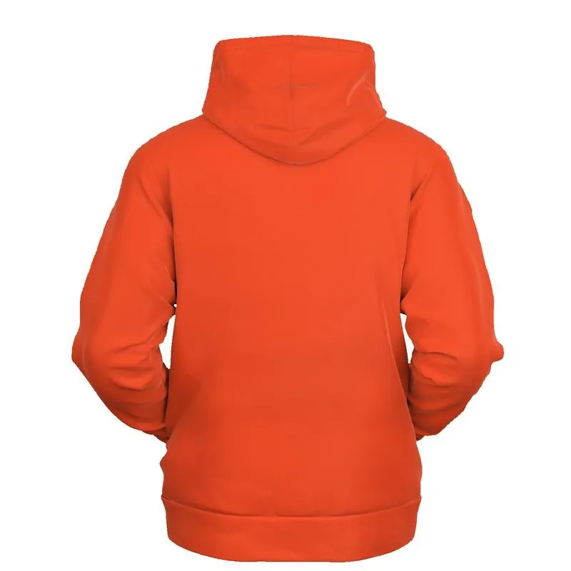 Bright Orange Hoodie | Unisex | with PLUS sizes | Bright Pure Red Orange | C0M88Y100K0