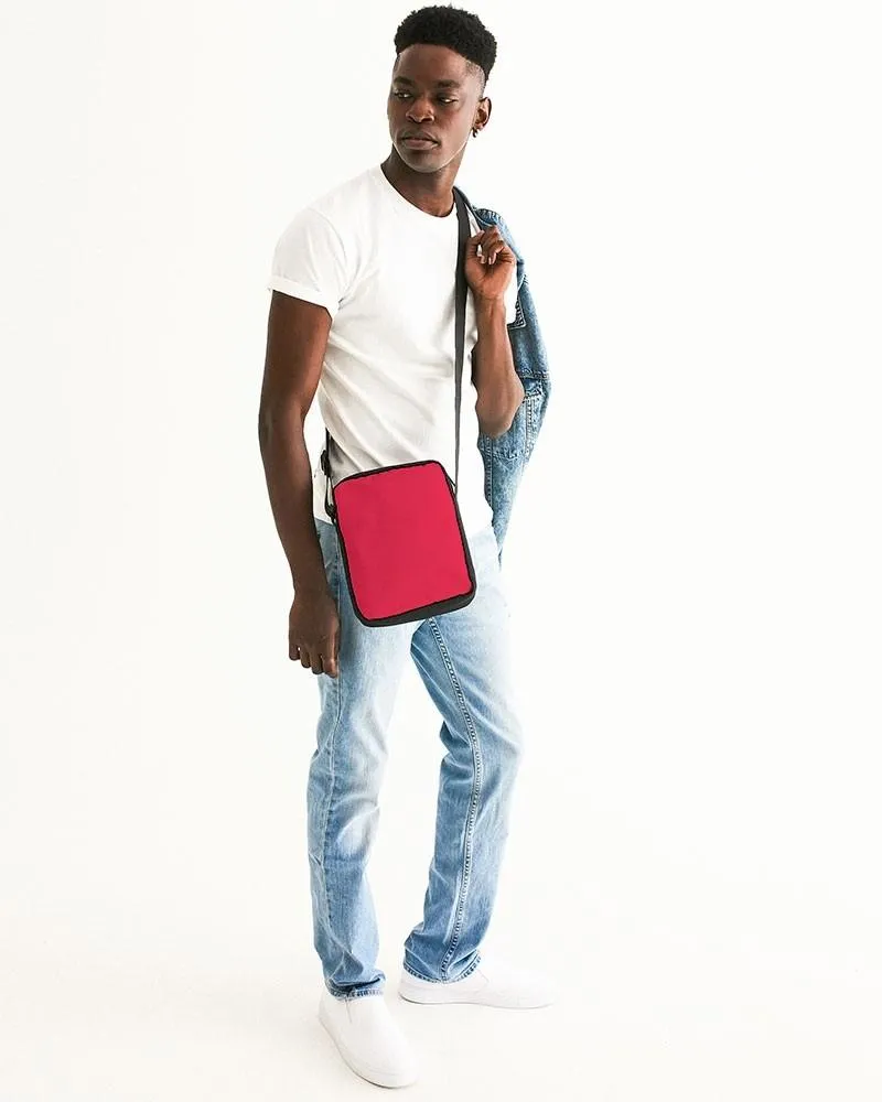 Bright Pink Red Messenger Pouch | Bright Pure Pink Red | C0M100Y75K0