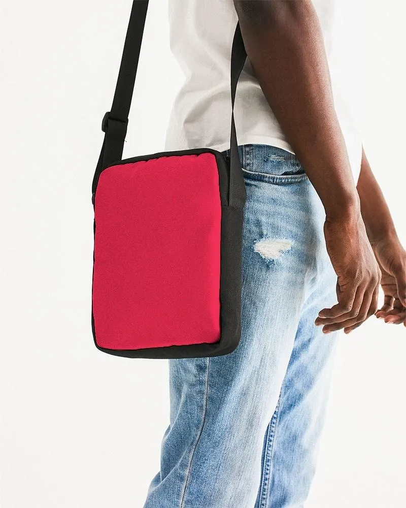 Bright Pink Red Messenger Pouch | Bright Pure Pink Red | C0M100Y75K0