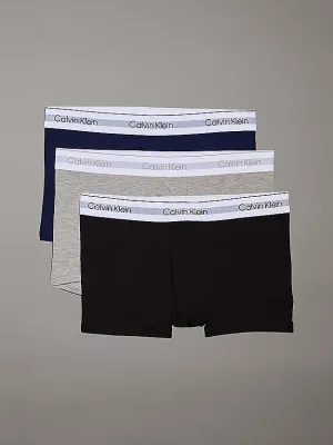 Calvin Klein Mens Modern Air Trunk 3 Pack -  Black, New Navy, Grey Heather
