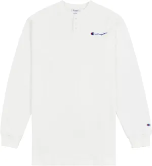 Champion Thermal Heavyweight Long Sleeve Henley Shirts for Men Big and Tall Black