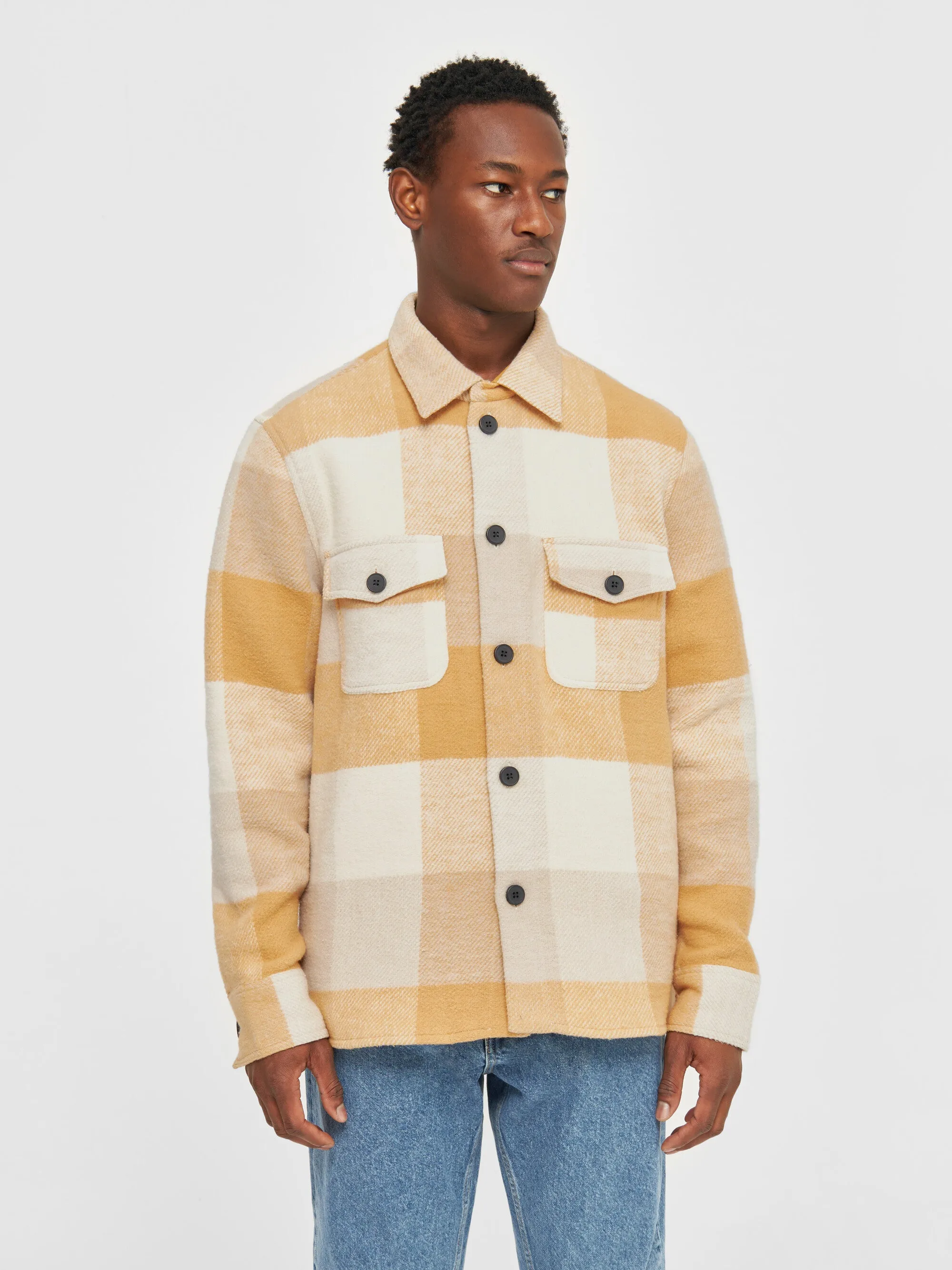 Checked overshirt - Yellow check