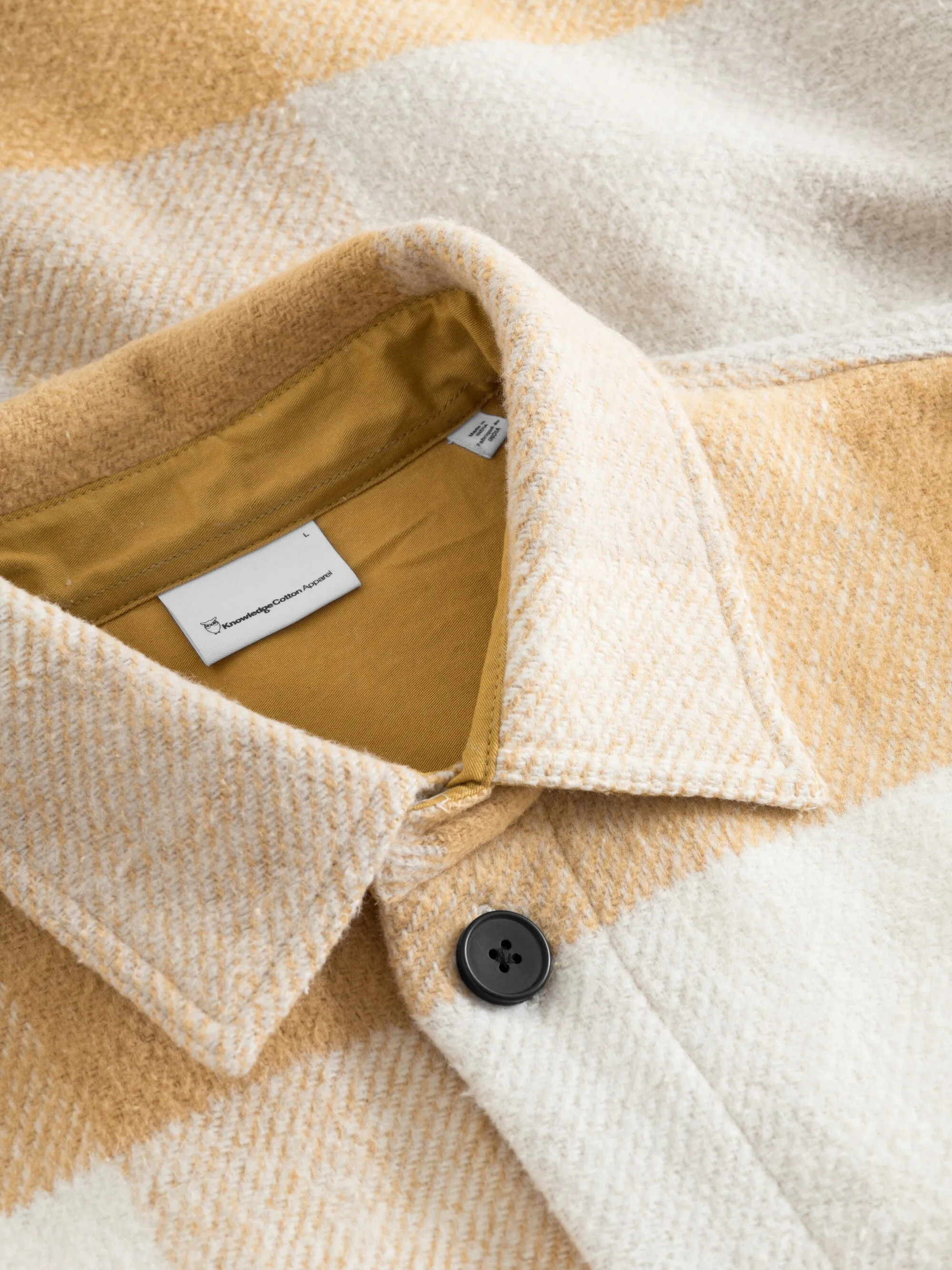 Checked overshirt - Yellow check