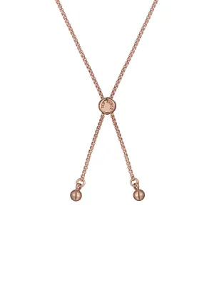 Cherla Crystal Button Adjustable Bracelet Rosegd