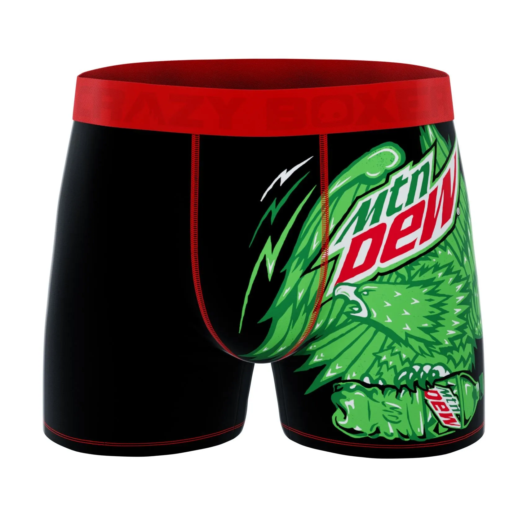 CRAZYBOXER Mountain Dew Red Men's Boxer Briefs (3 pack)