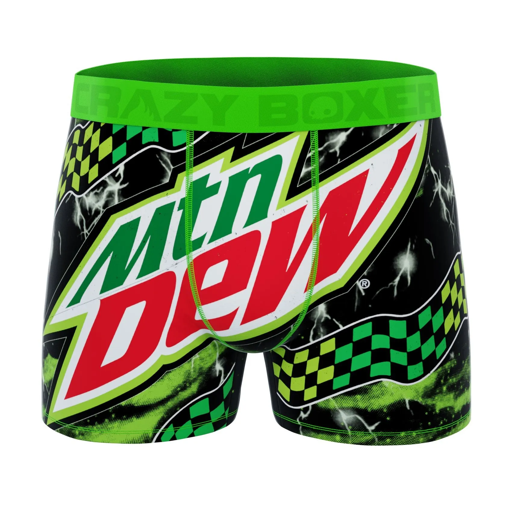 CRAZYBOXER Mountain Dew Red Men's Boxer Briefs (3 pack)