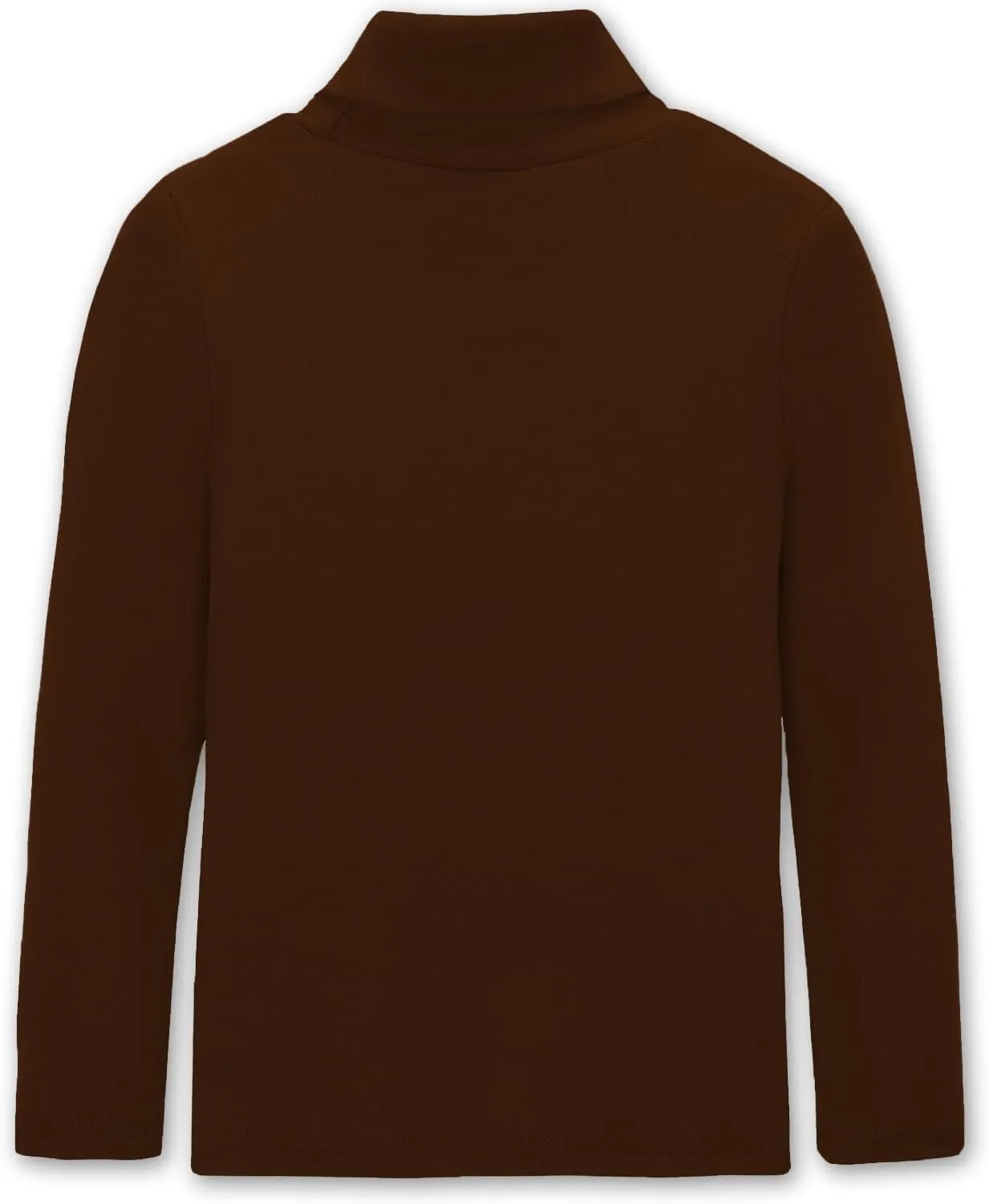 CUNYI Boys Girls Turtleneck Long Sleeve Soft Cotton T-Shirts Solid Color Warm Tee Tops