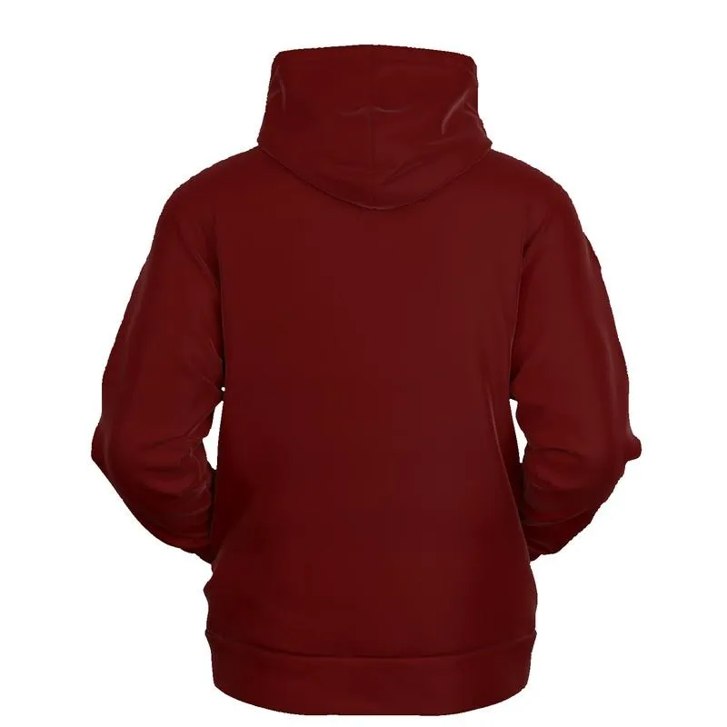 Dark Red Hoodie | Unisex | with PLUS sizes | C0M100Y75K80