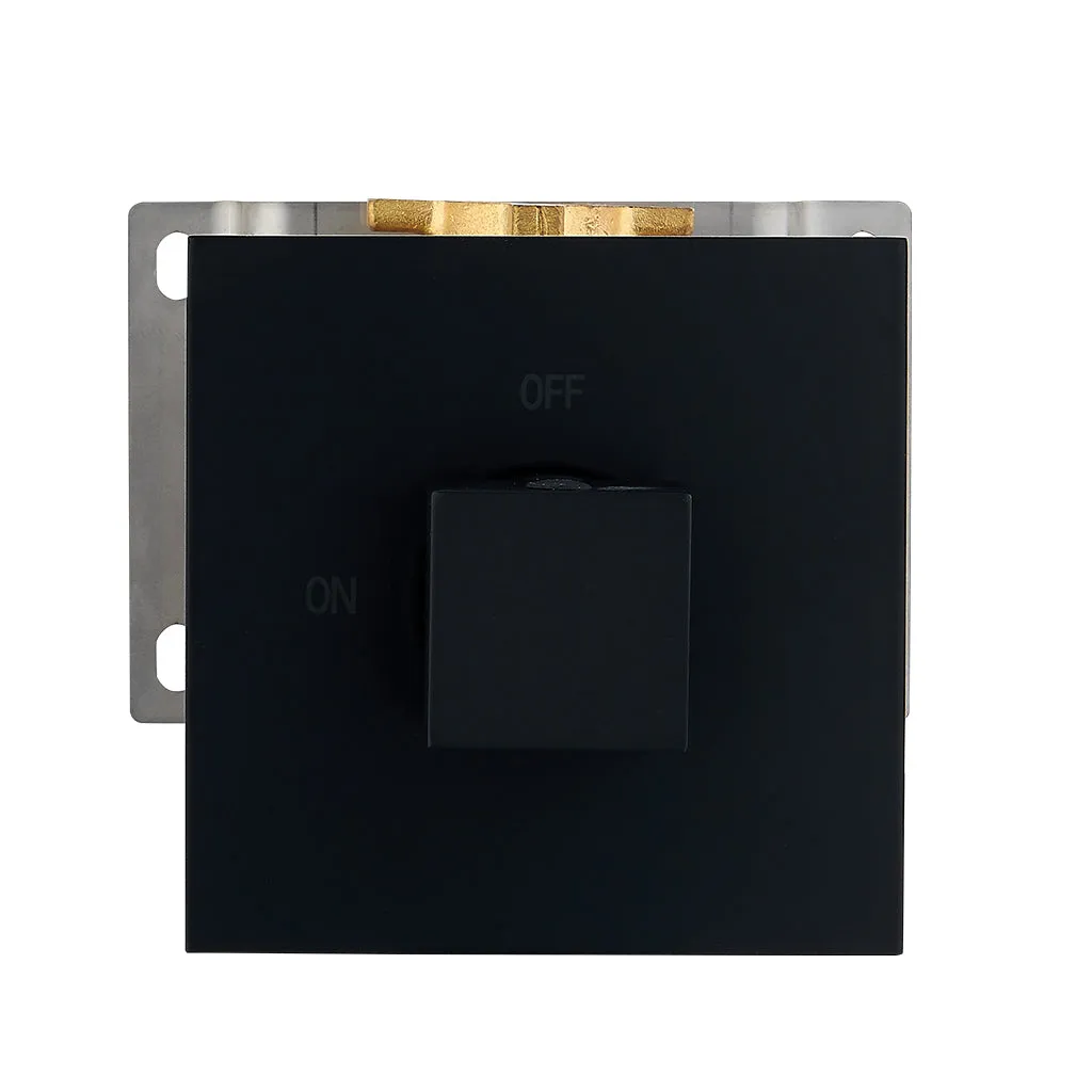 DAX Square Concealed 3 way diverter. Matte Black Finish (DAX-1053-SQ-BL)