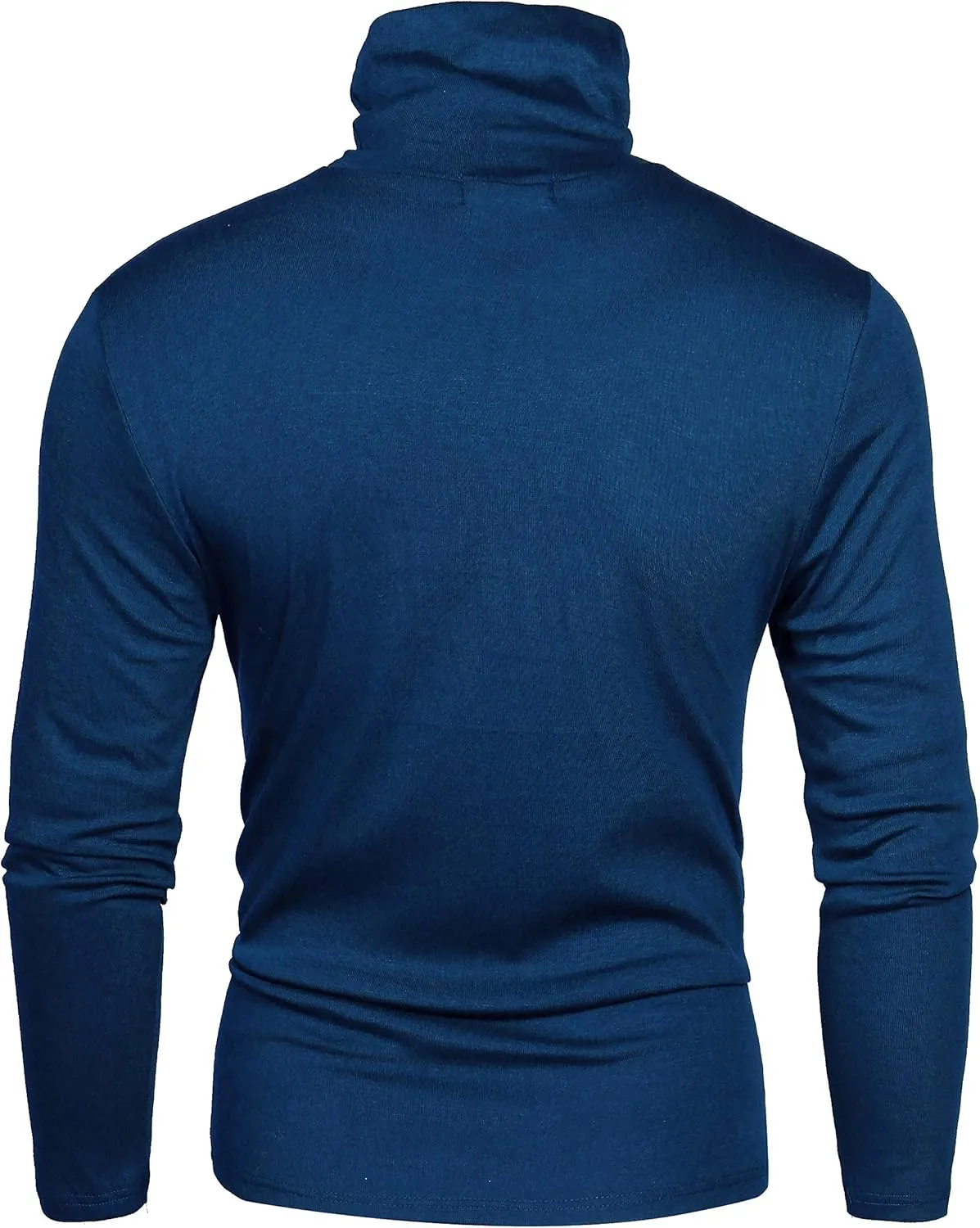 Derminpro Men's Slim Fit Soft Turtleneck Long Sleeve Pullover Lightweight T-Shirt