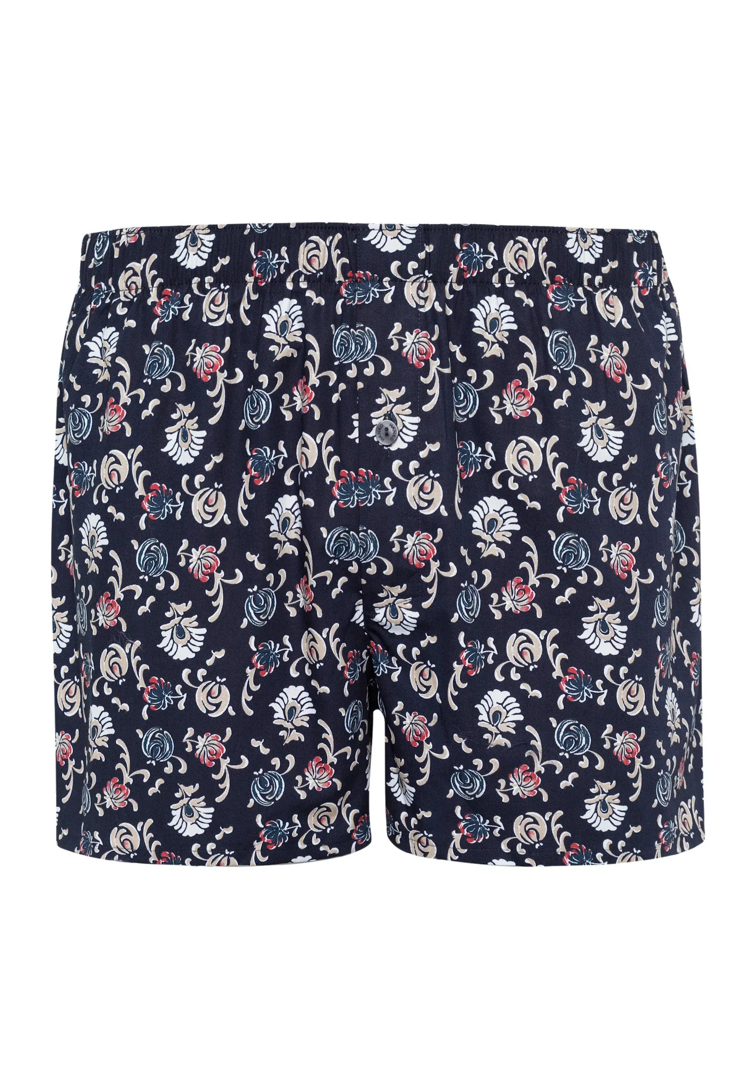 Fancy Woven Cotton Boxer  | Navy Botany Print 74013-1248