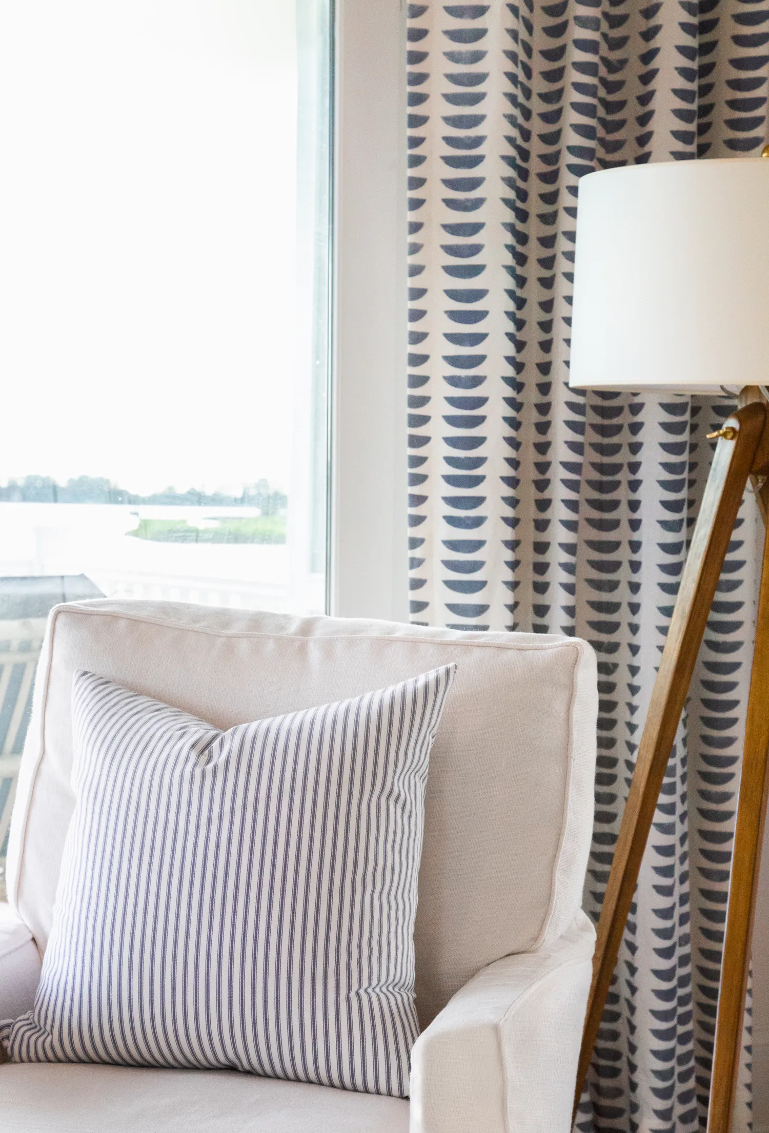 Hills Fabric in Blue-Slate
