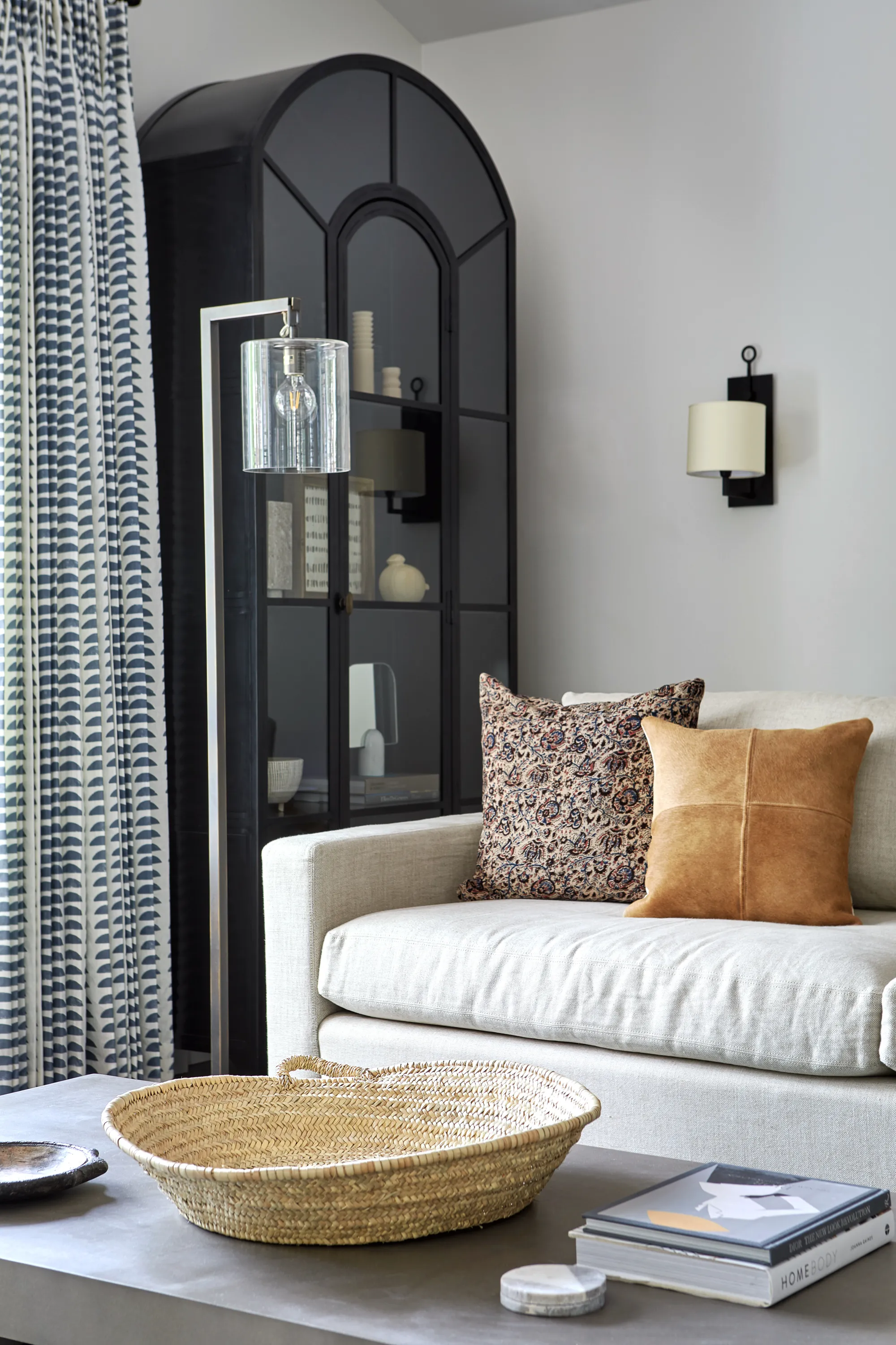 Hills Fabric in Blue-Slate