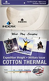 Indera Mills 890LS Expedition Weight Cotton Raschel Knit Long John Thermal Long Sleeve Shirt