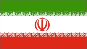 Iran National Flag Printed