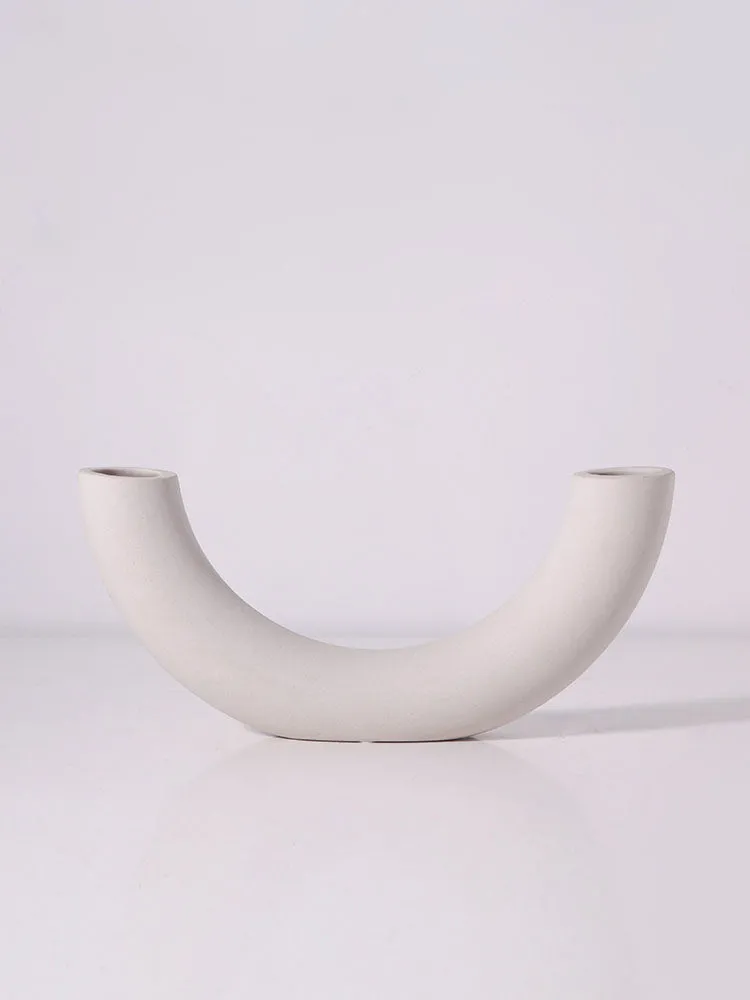 Korean style pottery Bow Flower vase