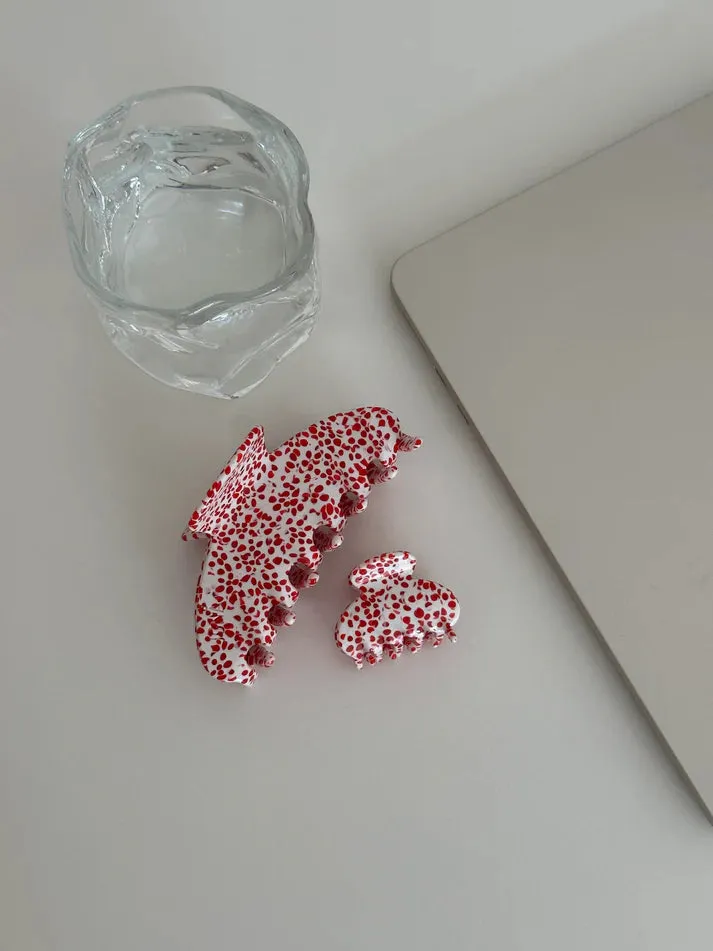 MATILDA HAIR CLIP RUBY RED