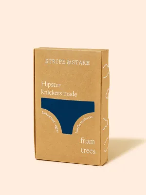 Midnight neon blue hipster knicker