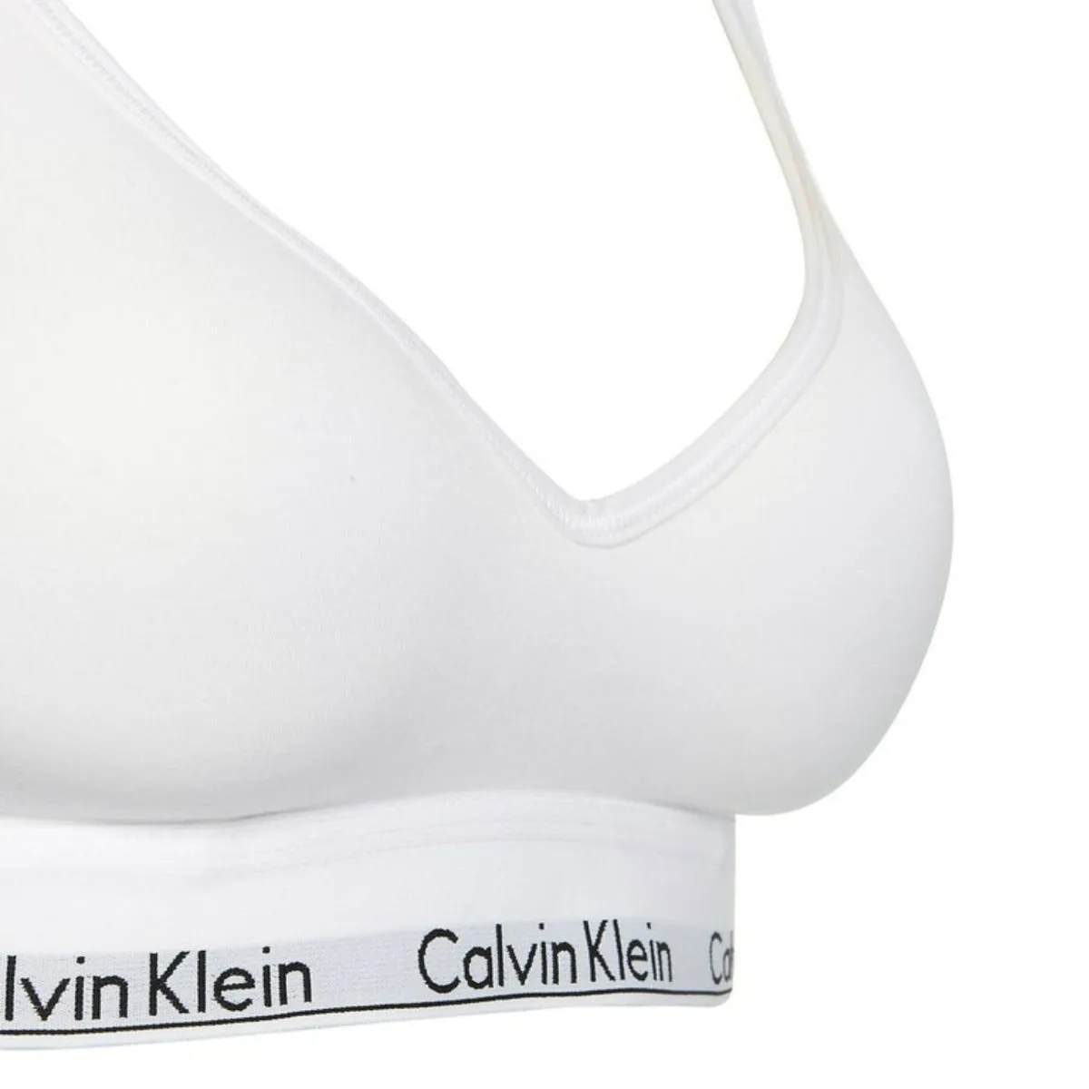 Modern Cotton Bralette - White