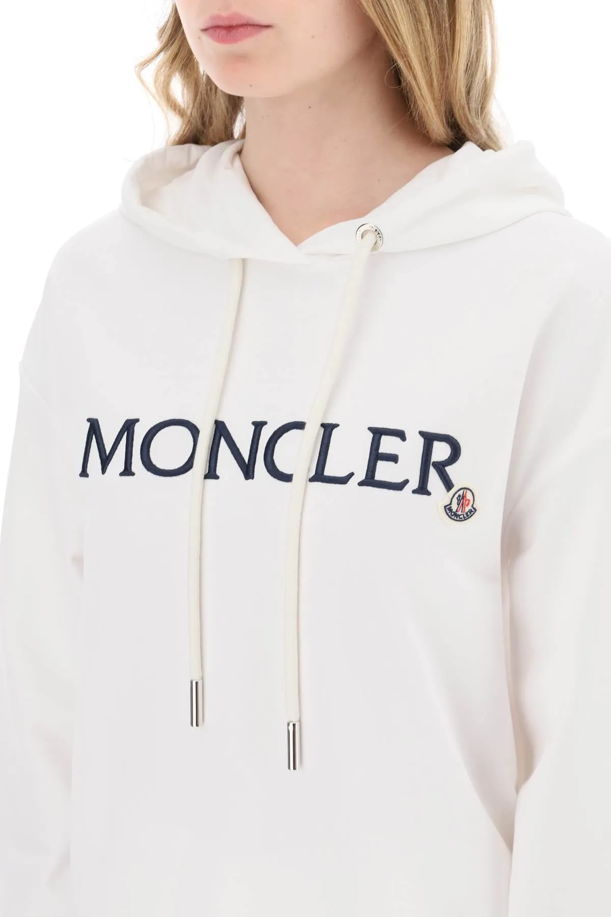MONCLER hooded sweatshirt with embroidered logo