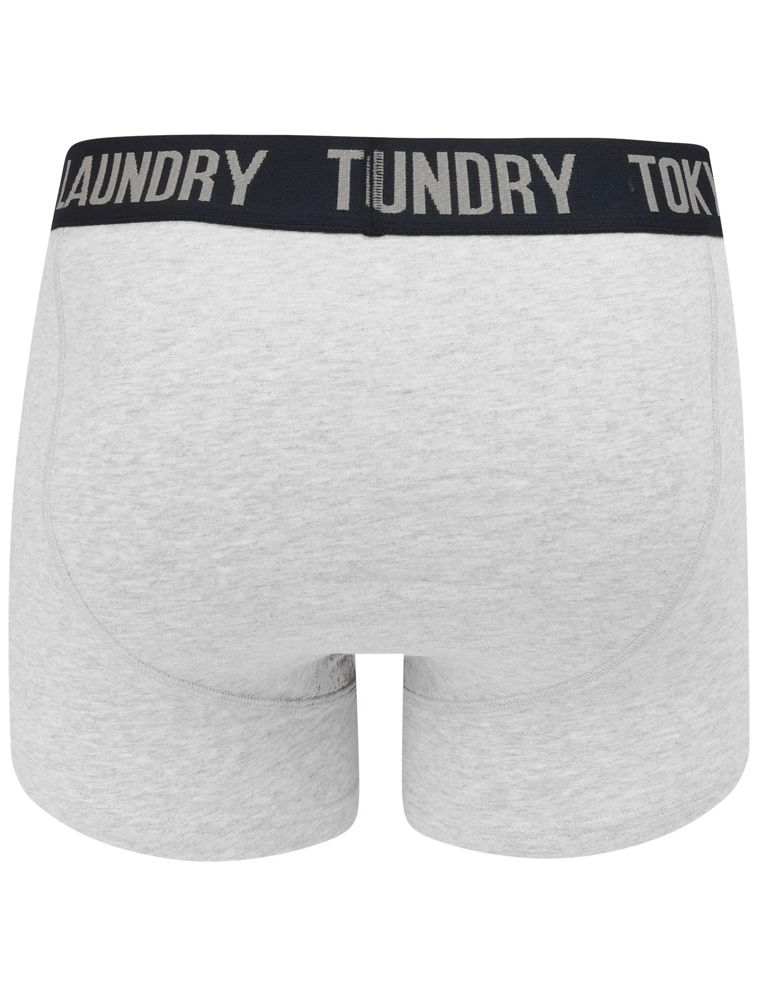Nantes 2 (2 Pack) Boxer Shorts Set In Swedish Blue / Light Grey Marl - Tokyo Laundry