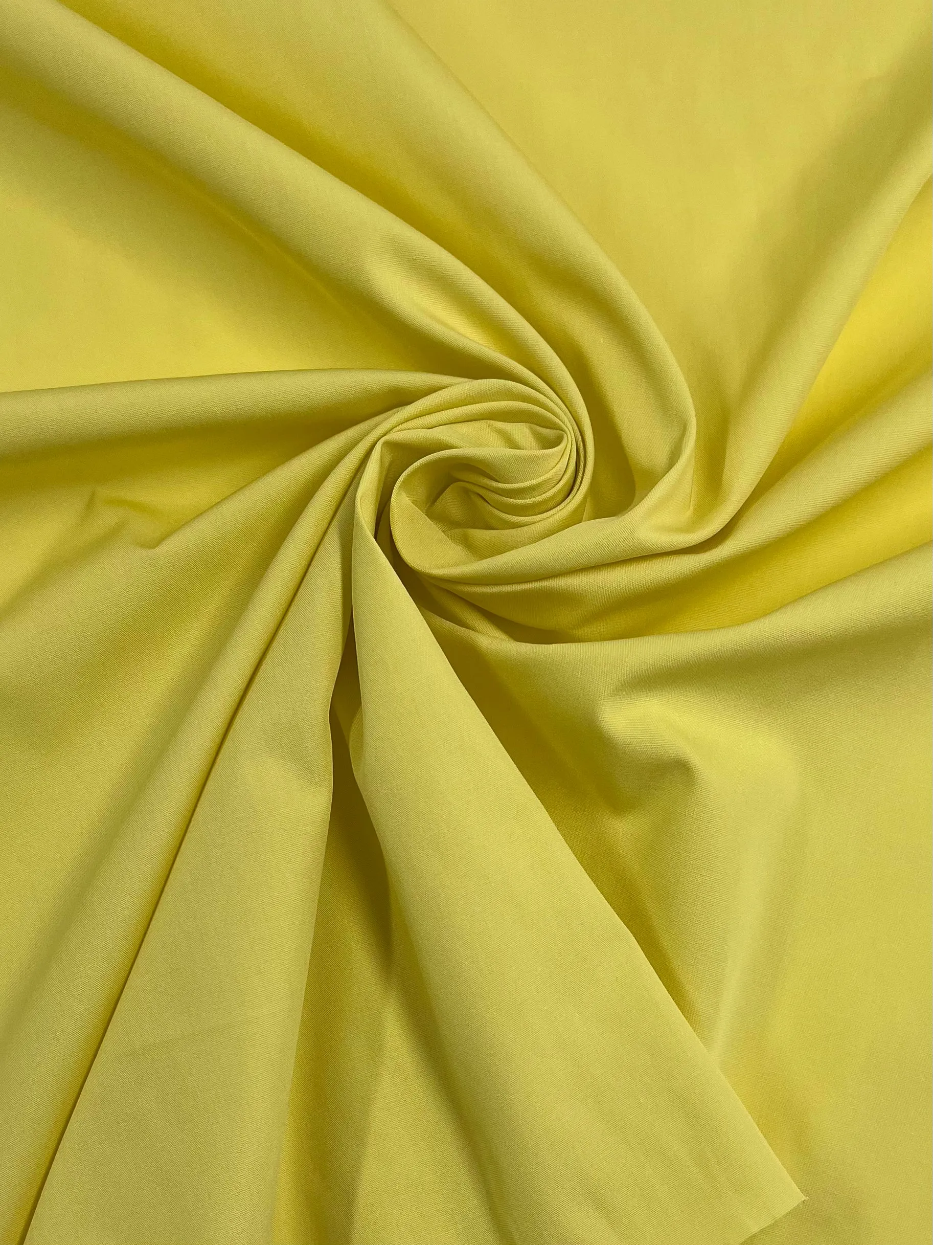 Plain Cotton - Pale Banana - 150cm