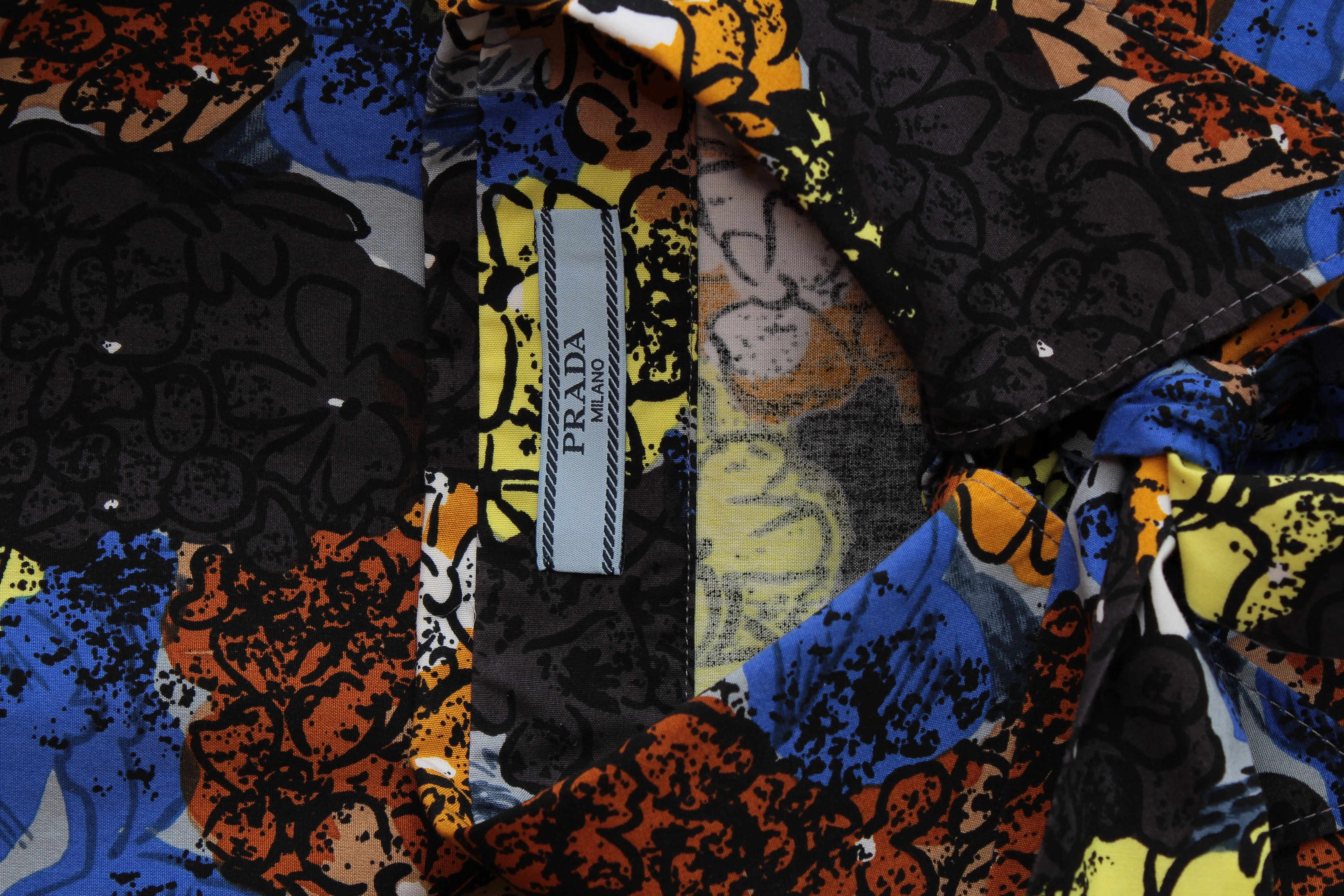 Prada Floral Printed Cotton Blouse