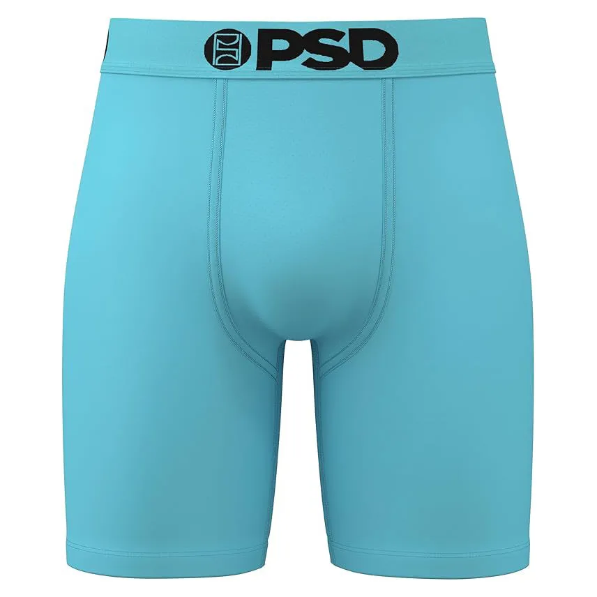 PSD Men's Light Blue Caribbean Sld Boxer Briefs Large Underwear - 224180097-LTB-L