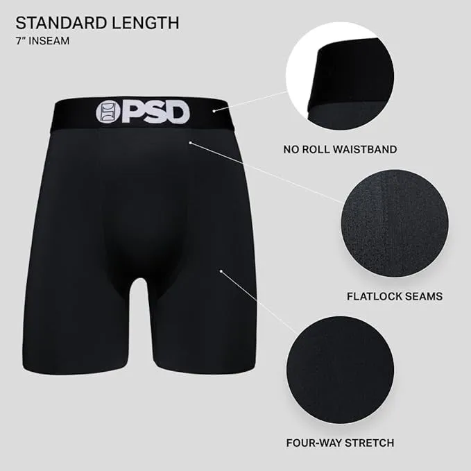 PSD Men's Light Blue Caribbean Sld Boxer Briefs Large Underwear - 224180097-LTB-L
