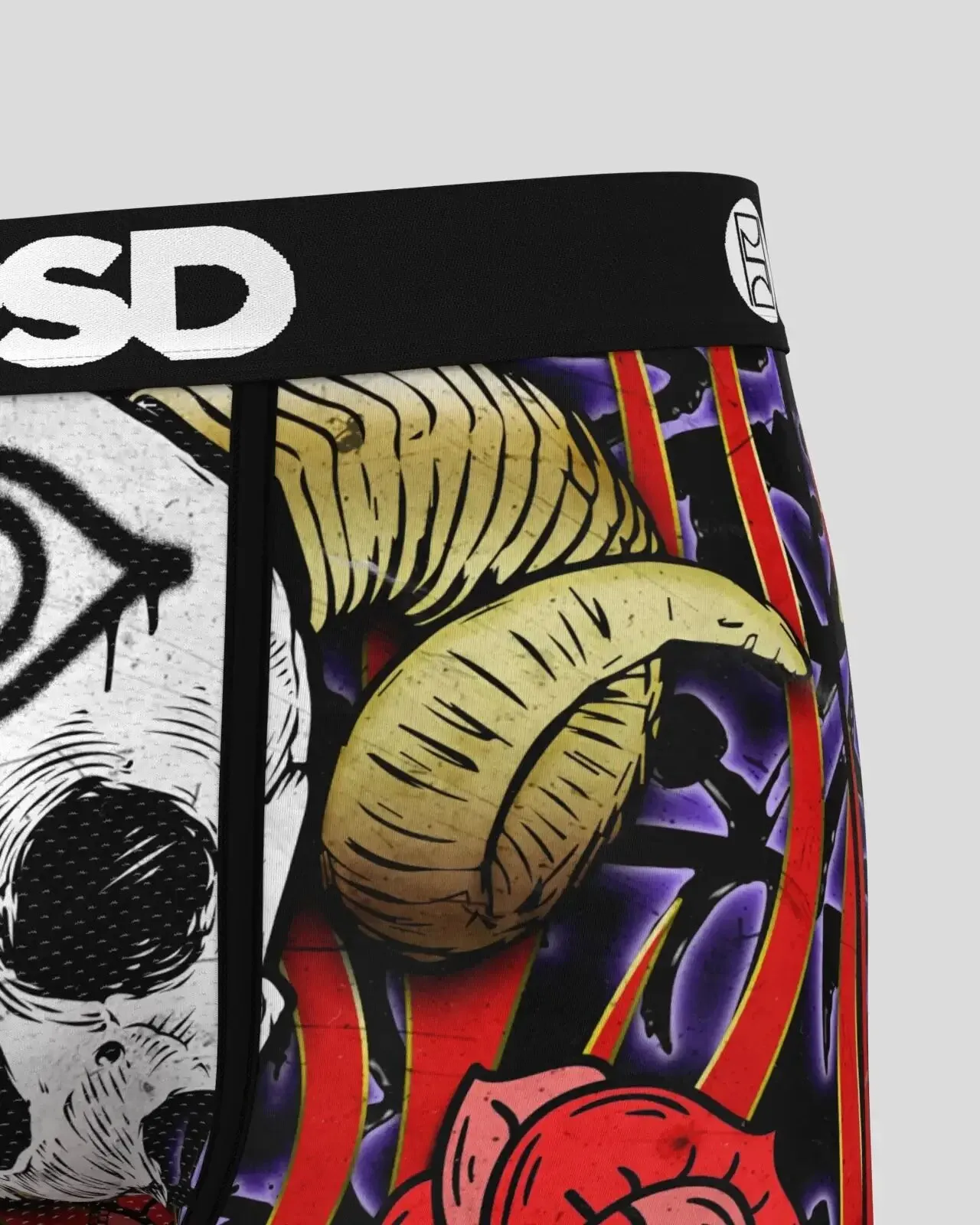 PSD Men's Multicolor Bones Boxer Briefs Large Underwear - 224180065-MUL-L
