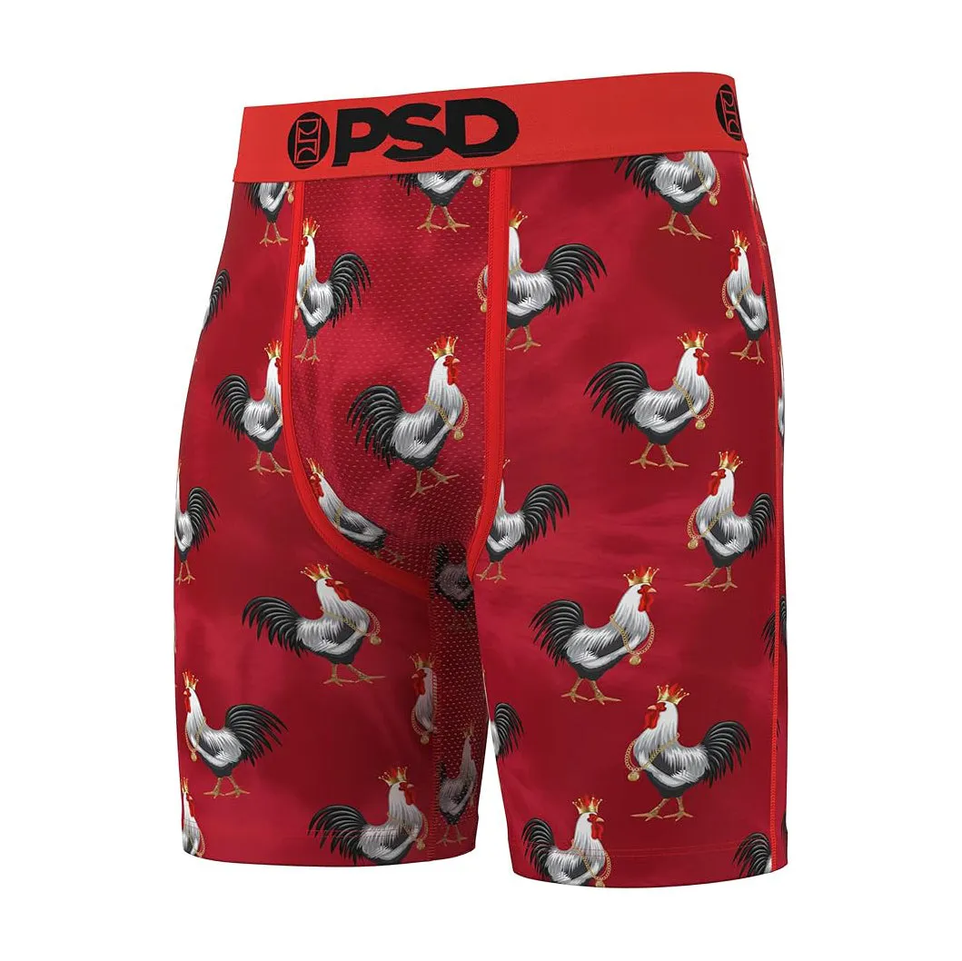 PSD Men's Multicolor Cocky Af Red Boxer Briefs Small Underwear - 324180126-MUL-S