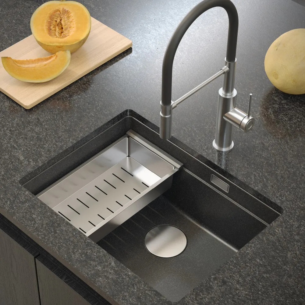 Quadron Logan 100 Pure Carbon, undermount sink