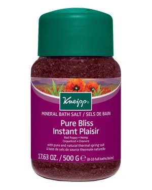 Red Poppy and Hemp Pure Bliss Bath Salt