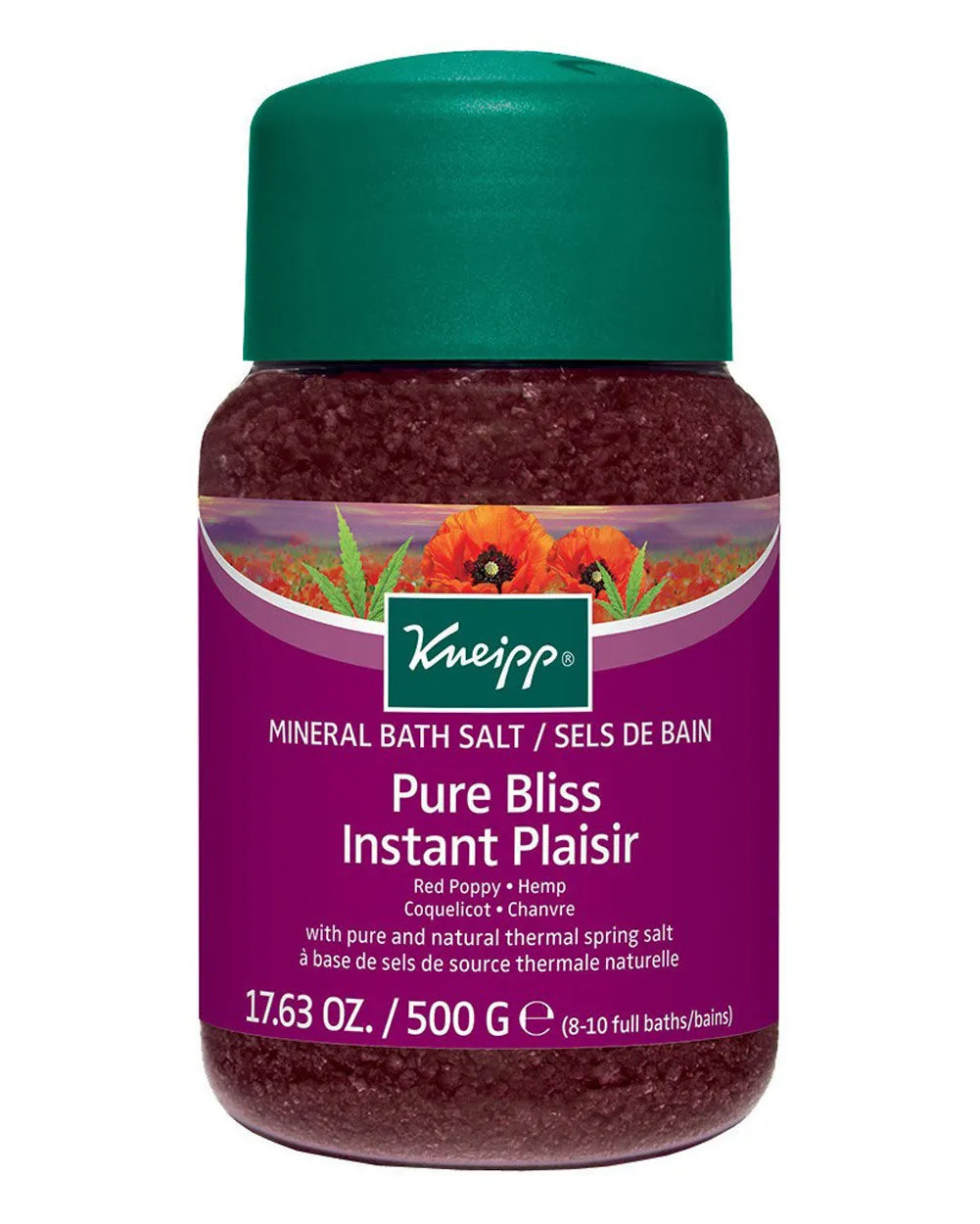 Red Poppy and Hemp Pure Bliss Bath Salt