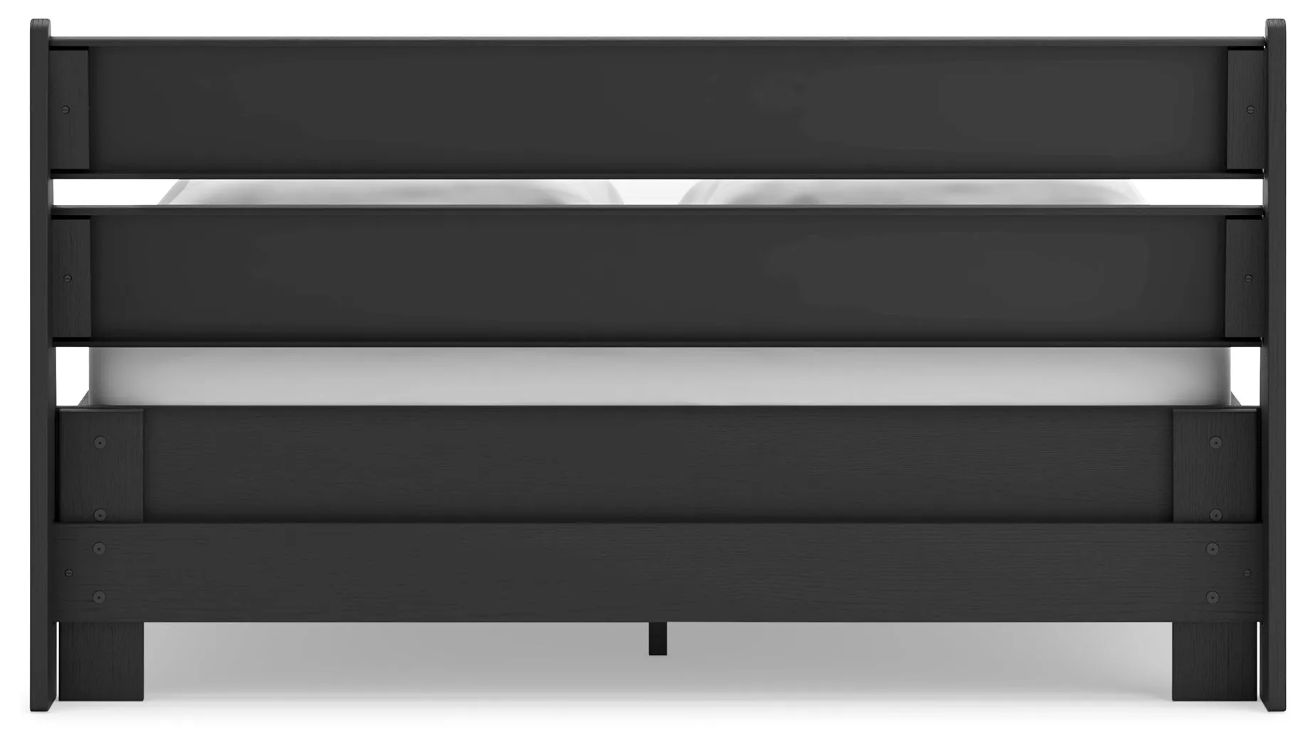 Socalle Queen Panel Platform Bed with Dresser in Black