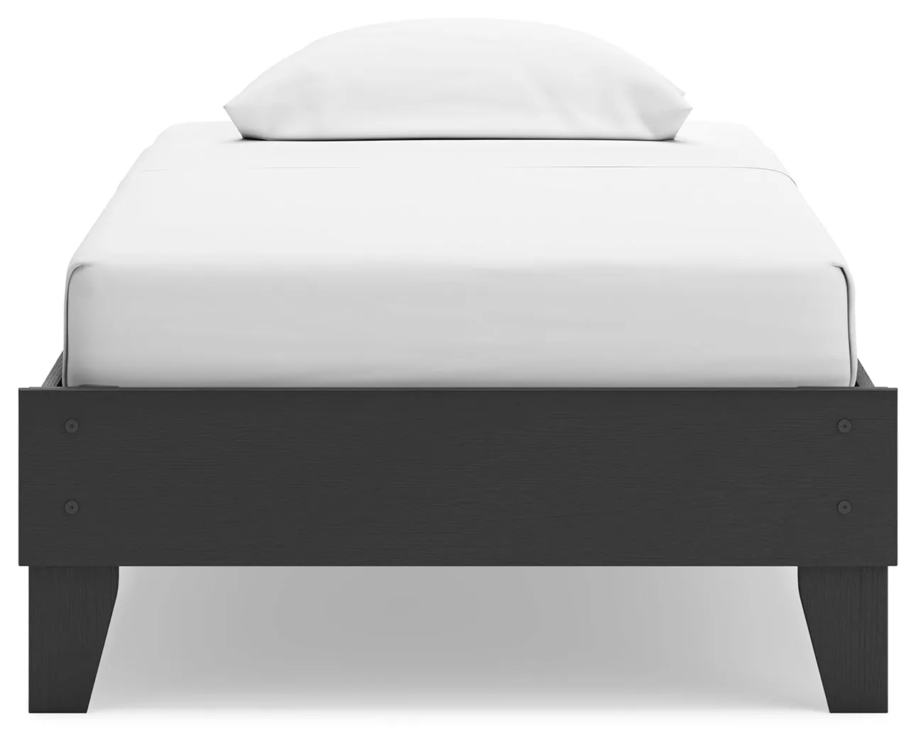 Socalle Twin Platform Bed with Dresser and 2 Nightstands in Black