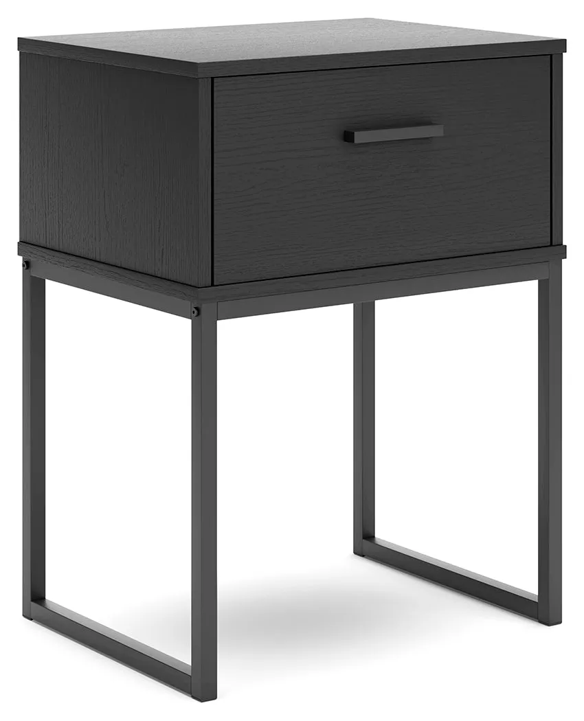 Socalle Twin Platform Bed with Dresser and 2 Nightstands in Black