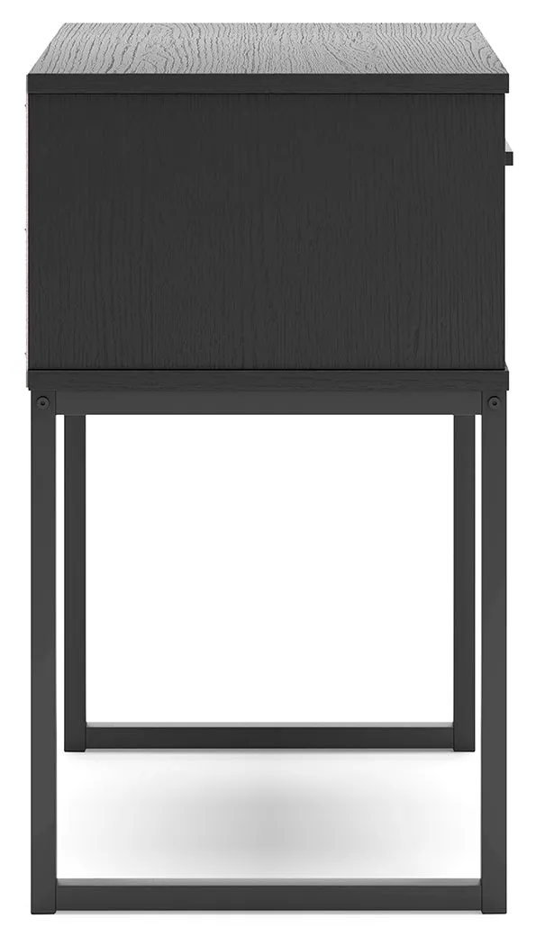 Socalle Twin Platform Bed with Dresser and 2 Nightstands in Black