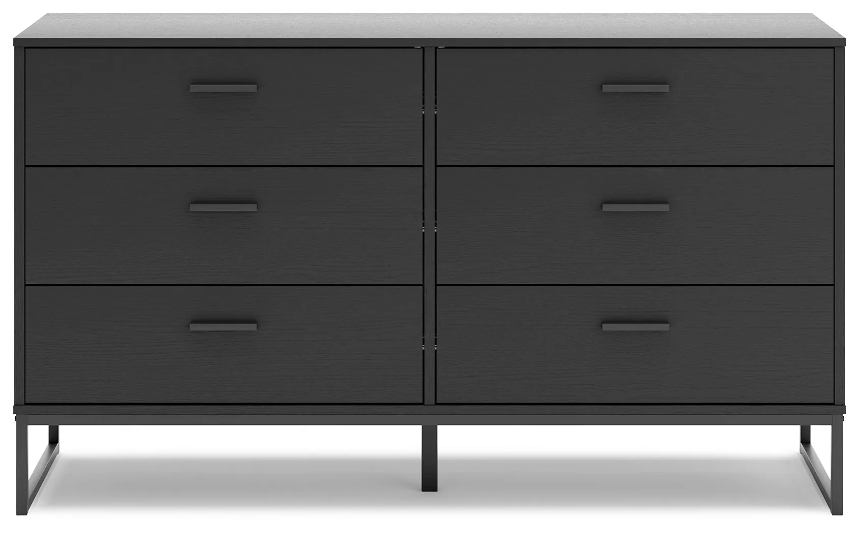 Socalle Twin Platform Bed with Dresser and 2 Nightstands in Black