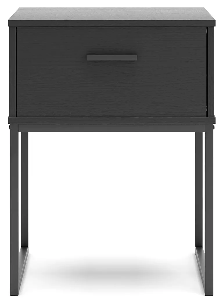Socalle Twin Platform Bed with Dresser and 2 Nightstands in Black