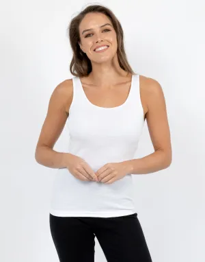 Soft Australian Cotton Vest - White