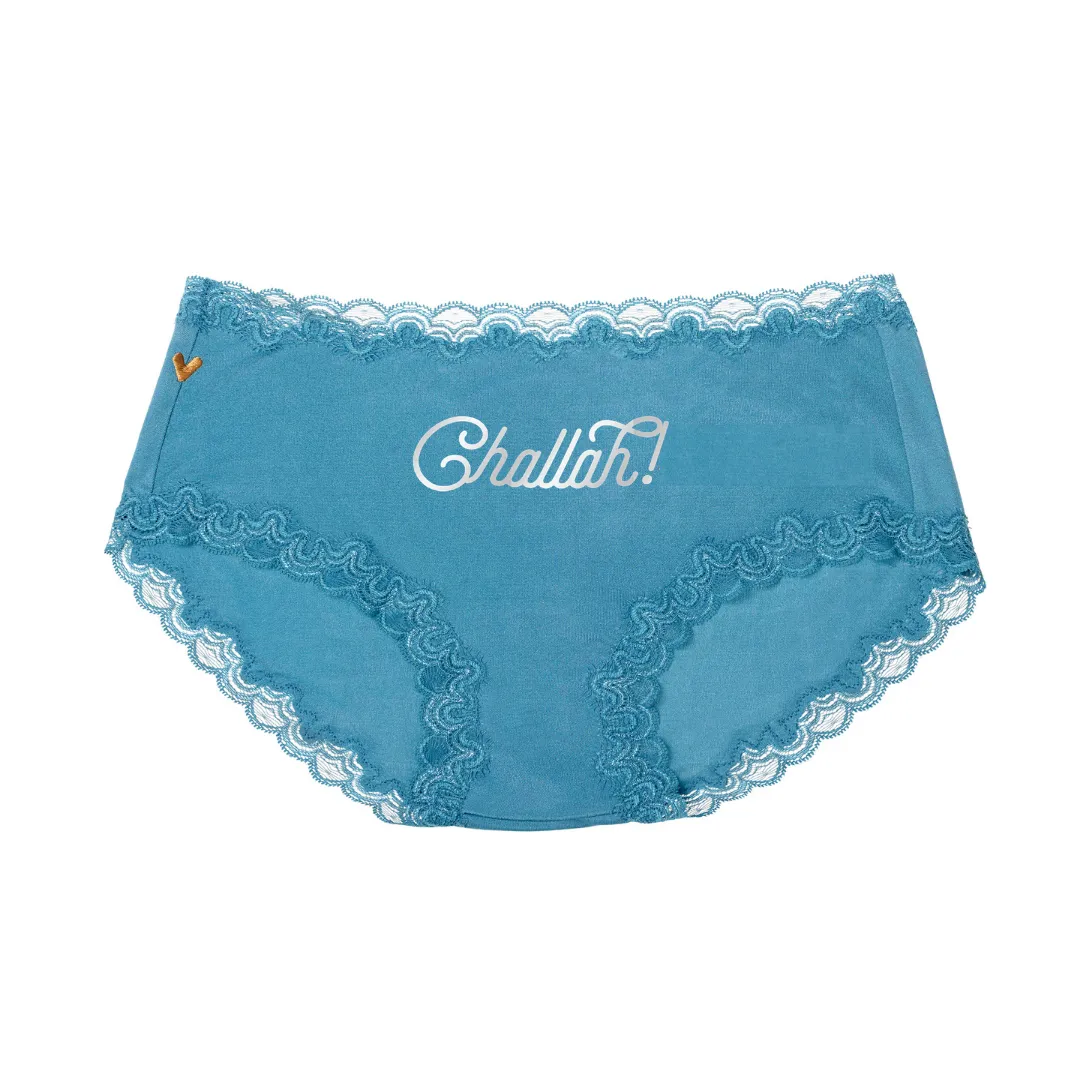 Soft Silk Briefs with Contrast Lace