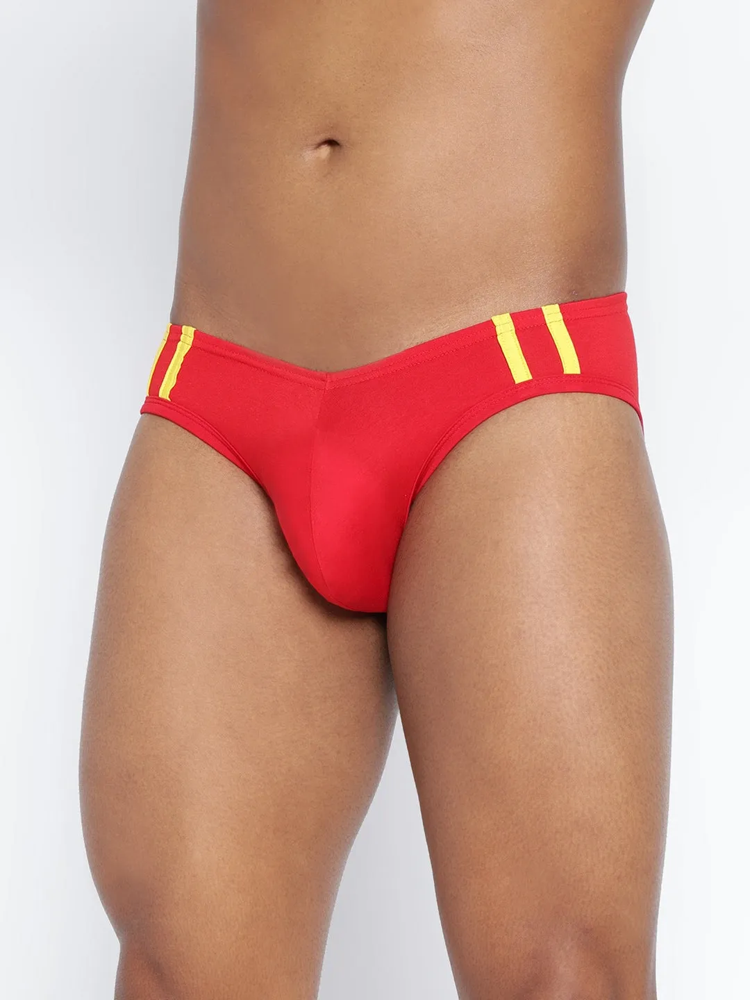 Striped and Solid Fashion Brief (Pack of 2)